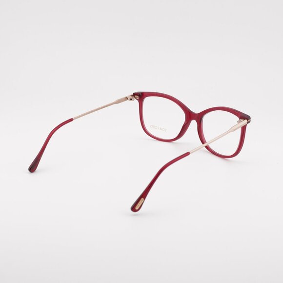 Tom Ford FT5510 081 Eyeglasses Transparent Violet/Gold 52mm Cat Eye Frame - Picture 5 of 12